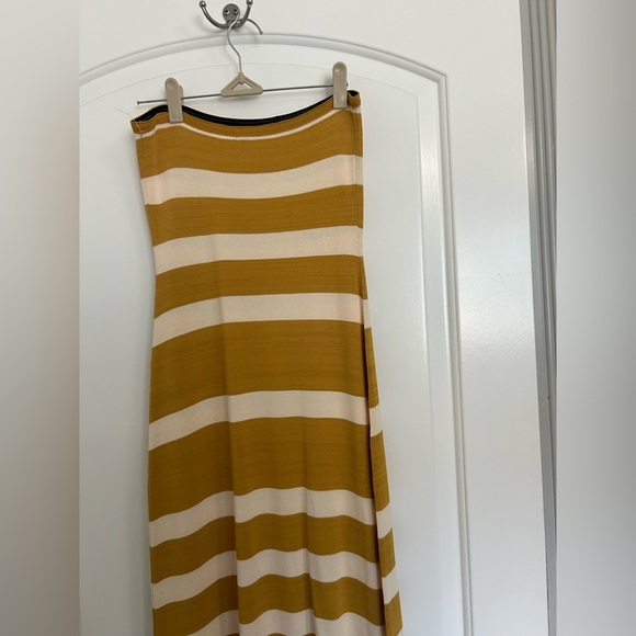 Show Me Your Mumu Strapless Island Nights Tube Dress Mustard Yellow size S NWOT - Picture 9 of 13